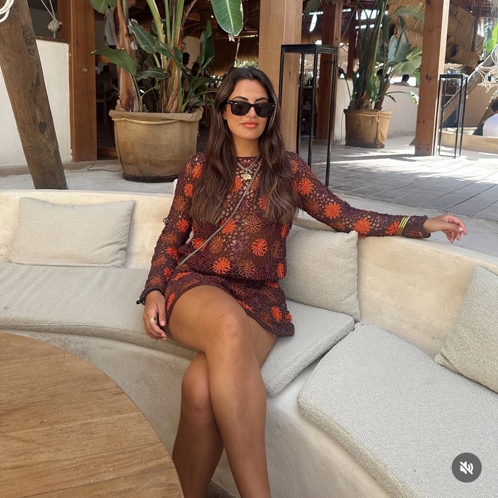 Zara Crochet Knit Mini Dress - Picture 4 of 14